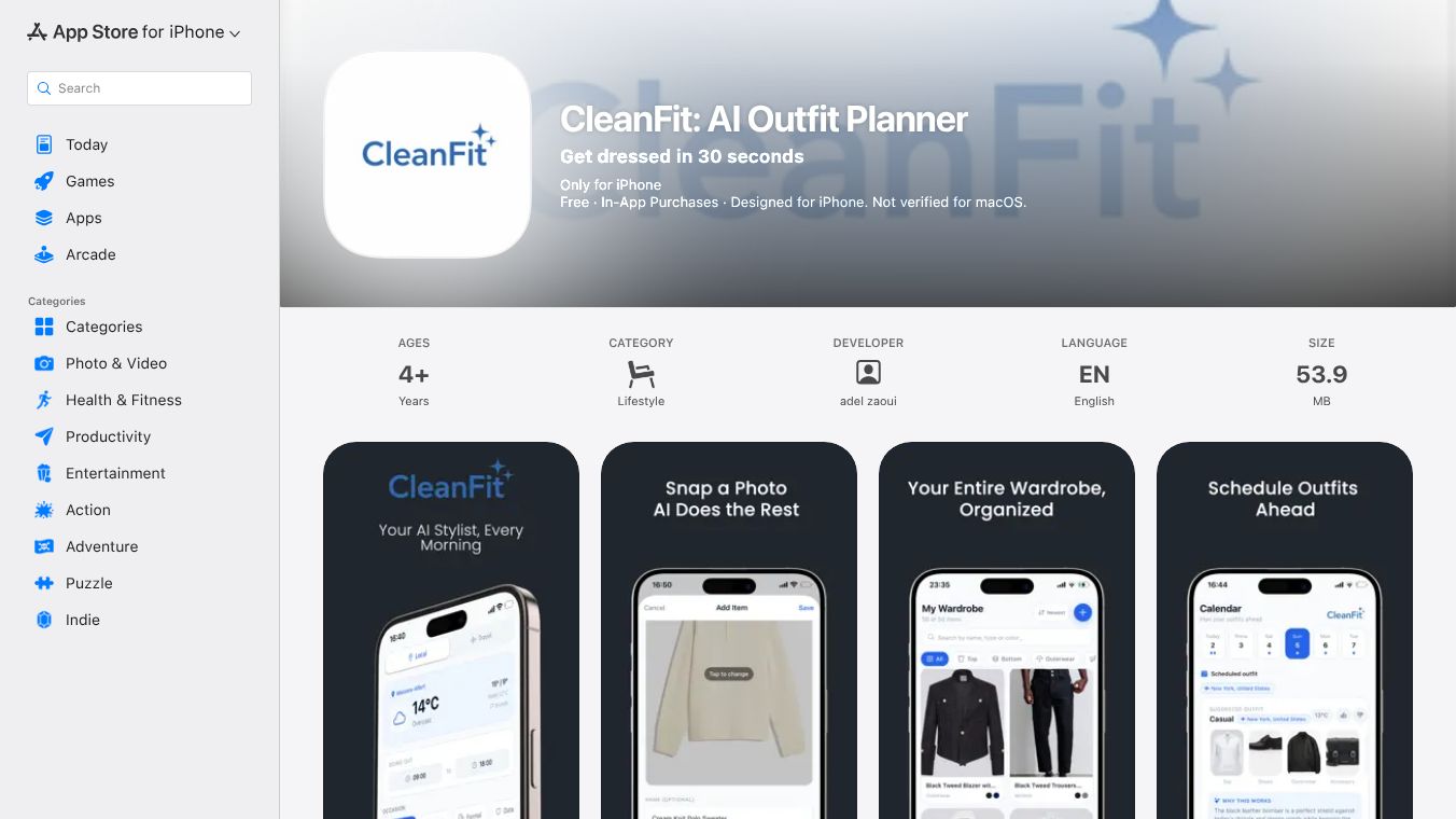 CleanFit: AI Outfit Planner
