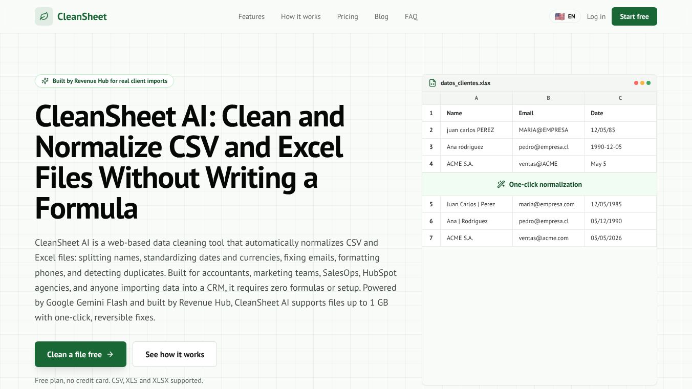 CleanSheet AI