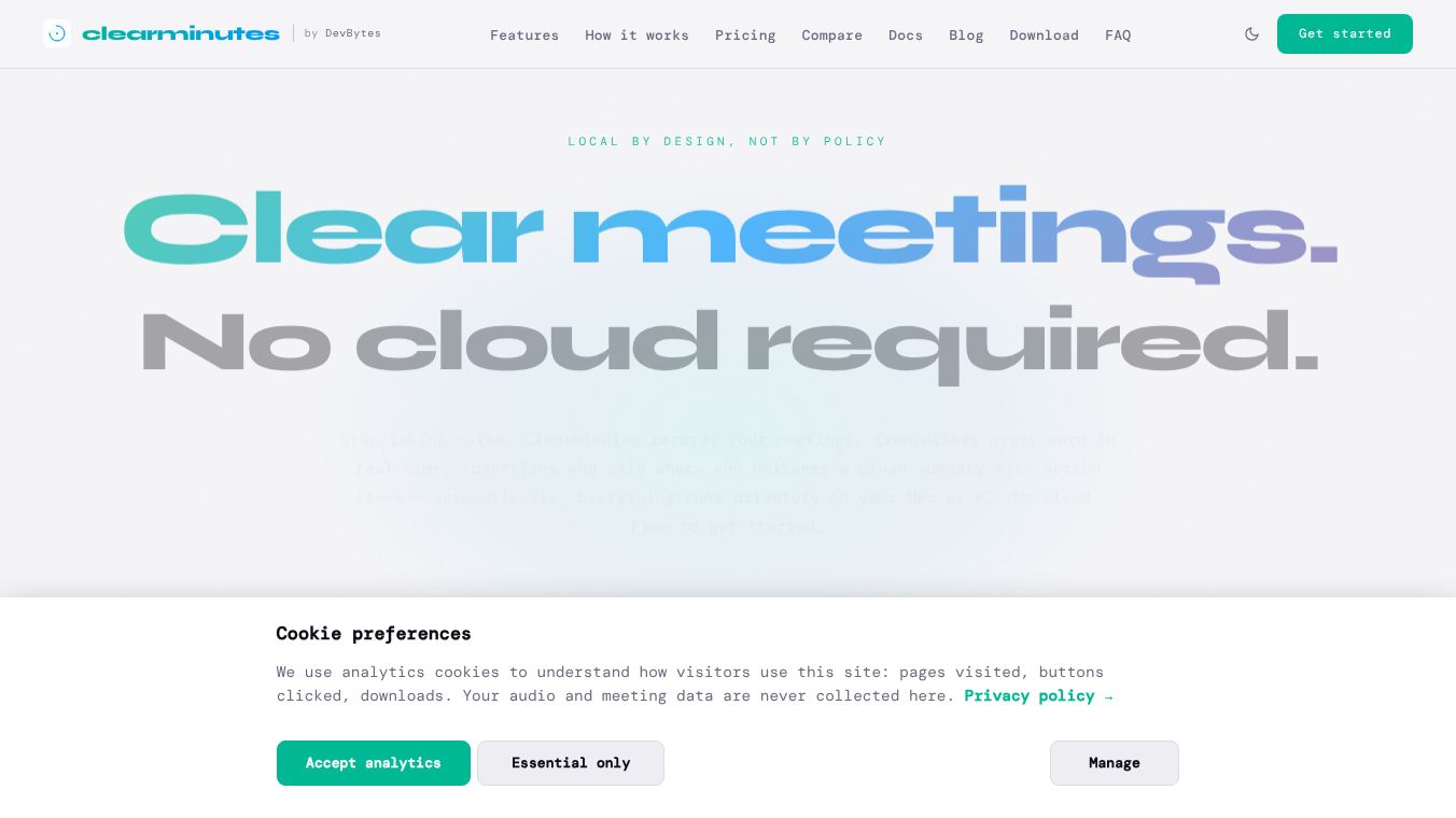 Clearminutes