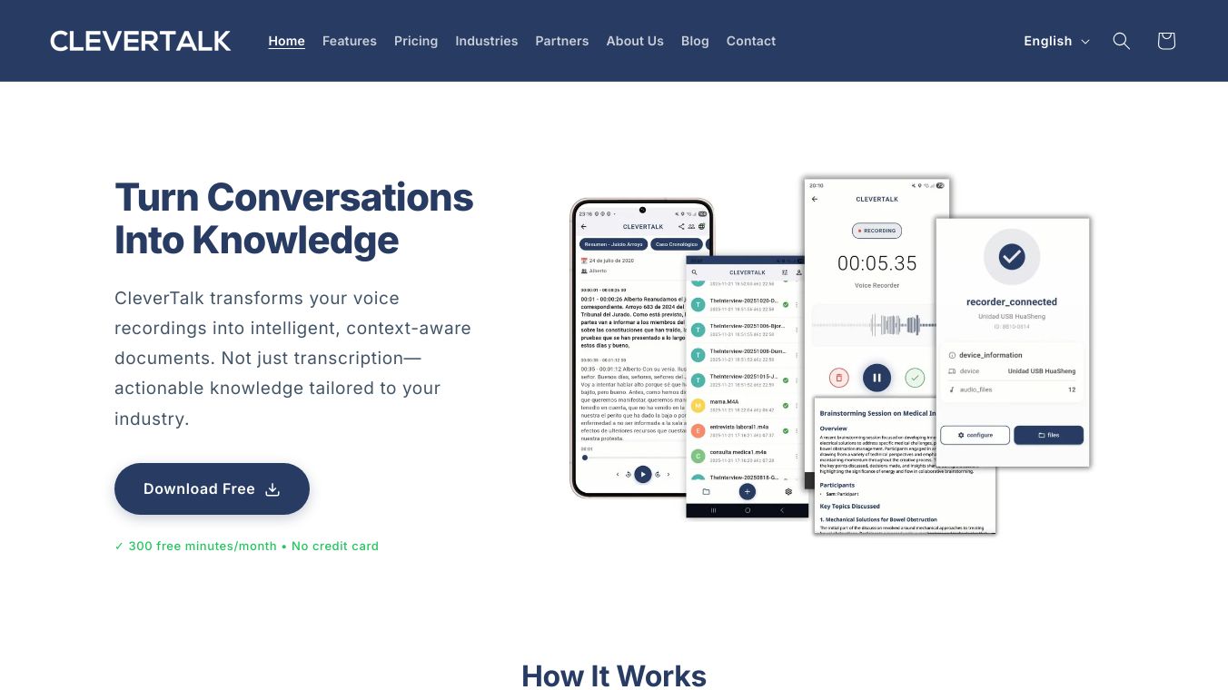 CleverTalk – Smarter audio notes