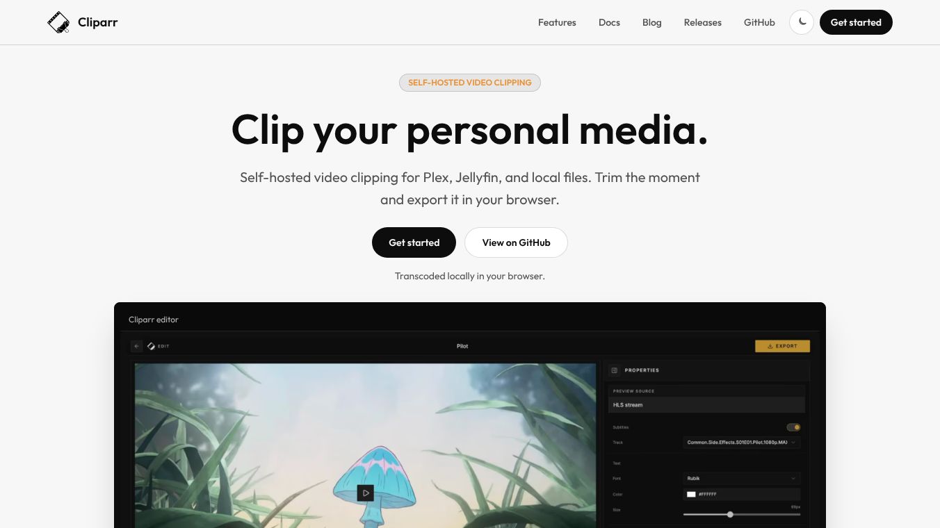 Cliparr- Open Source Media Clipper