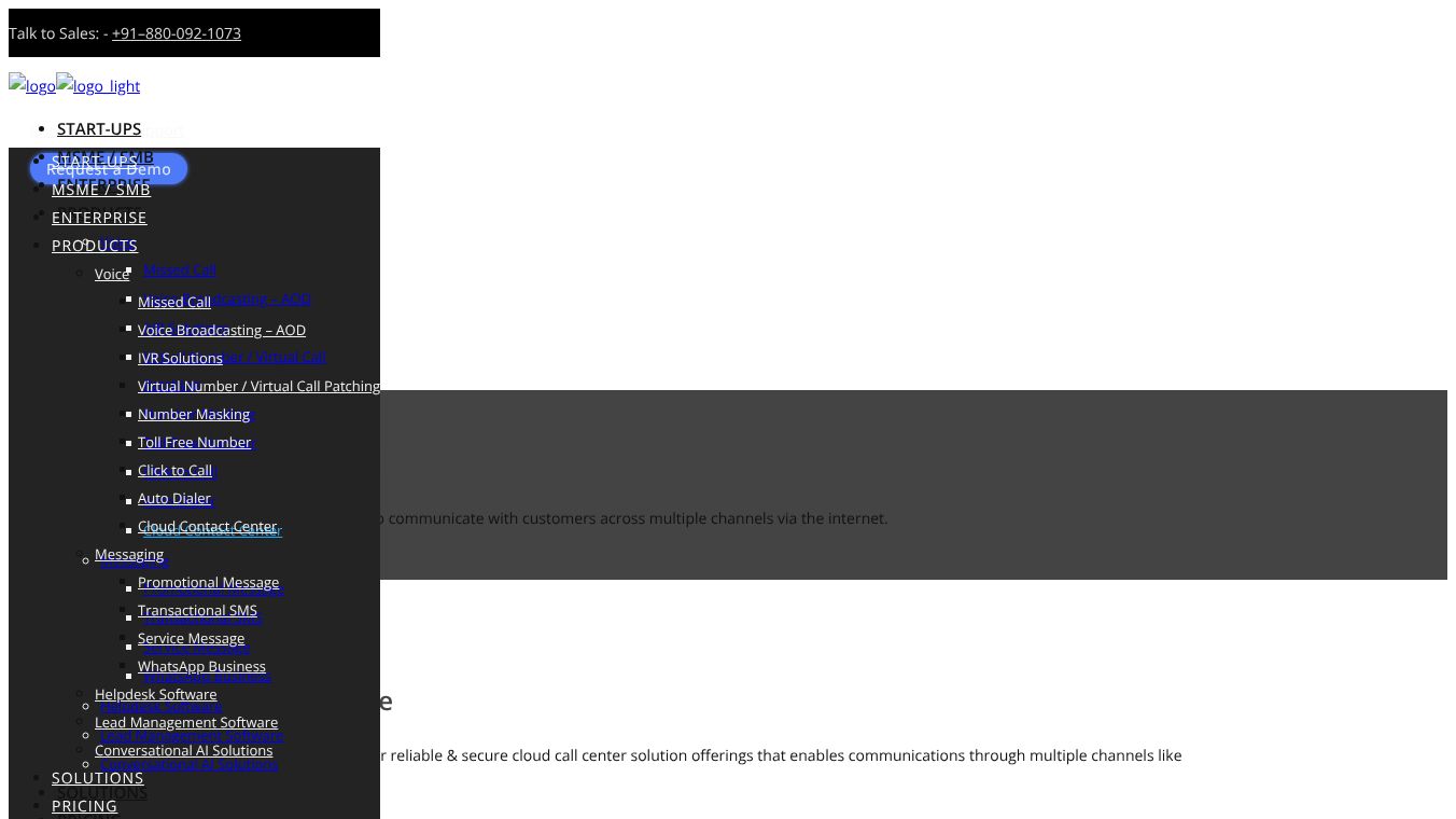 Cloud Contact Center Software