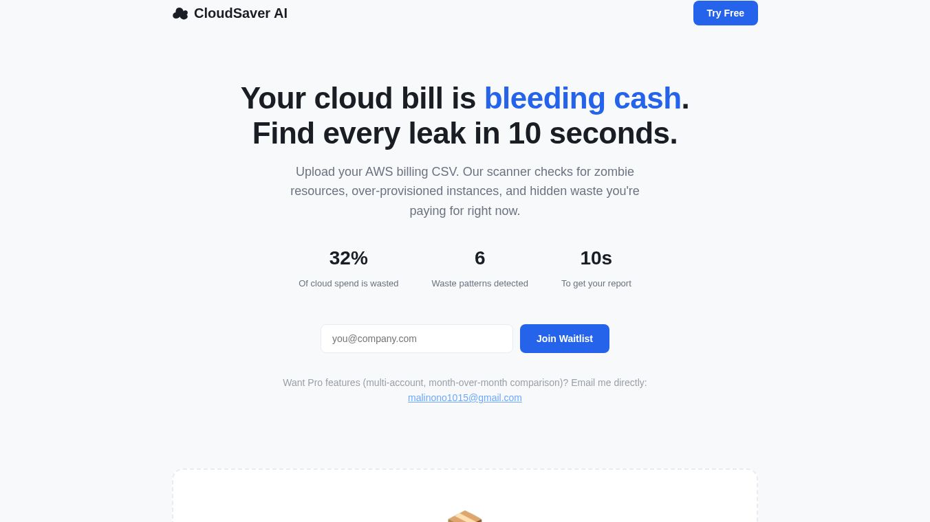 CloudSaver AI