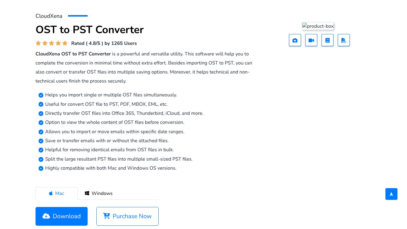 CloudXena OST to PST Converter