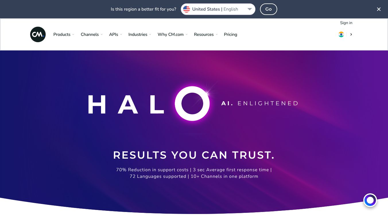 CM.com HALO AI Agents for India