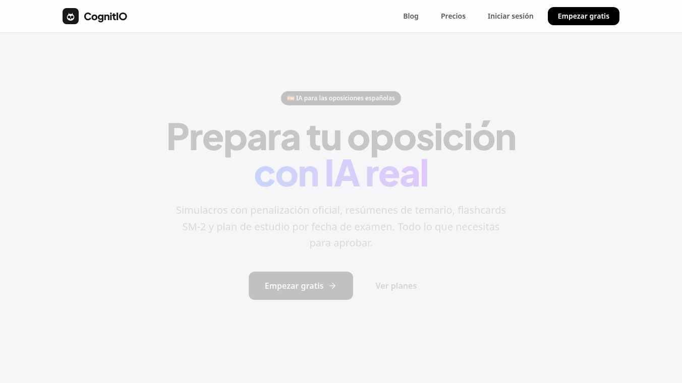 CognitIO — IA para el estudio