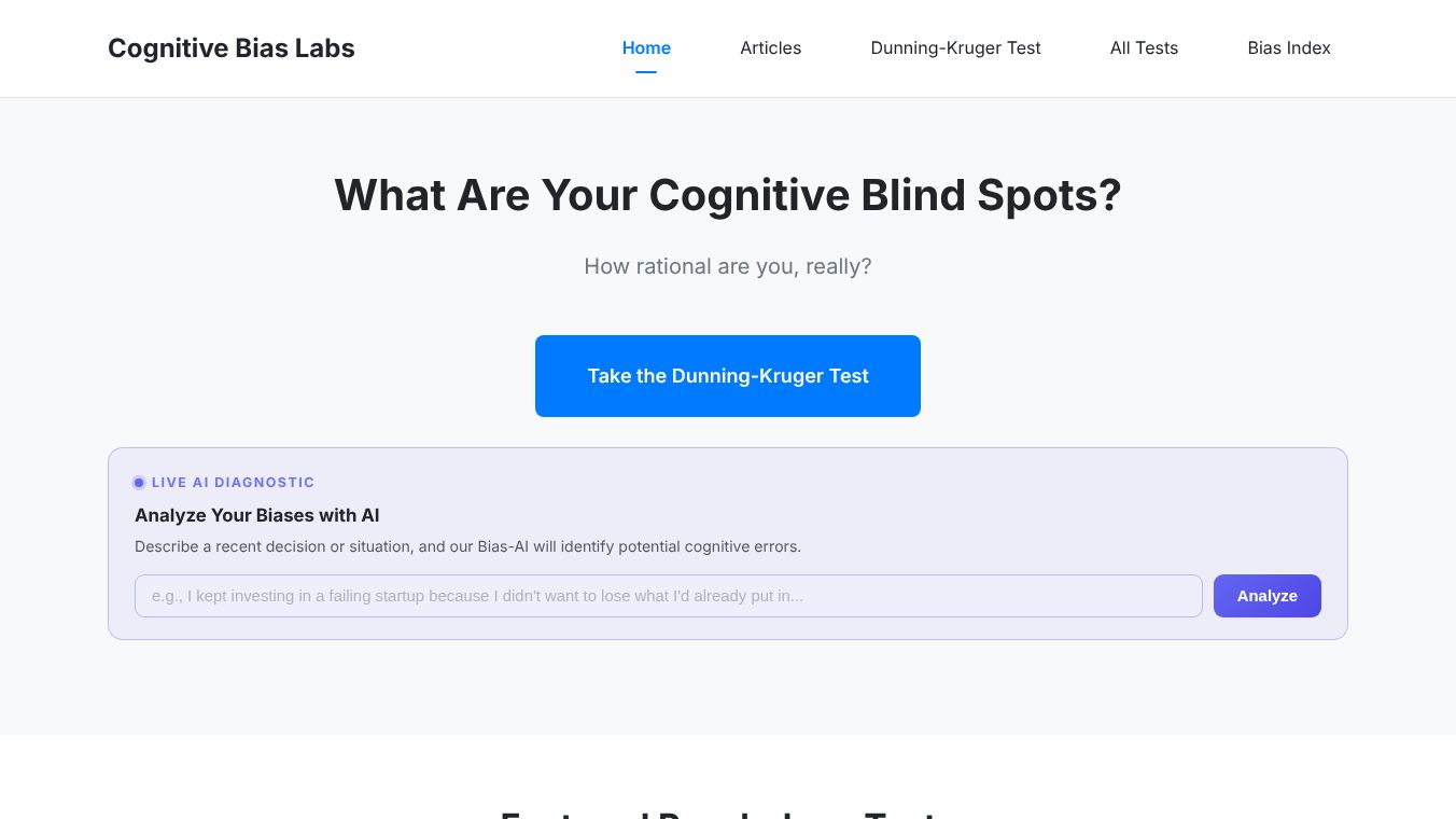 Cognitive Bias Labs