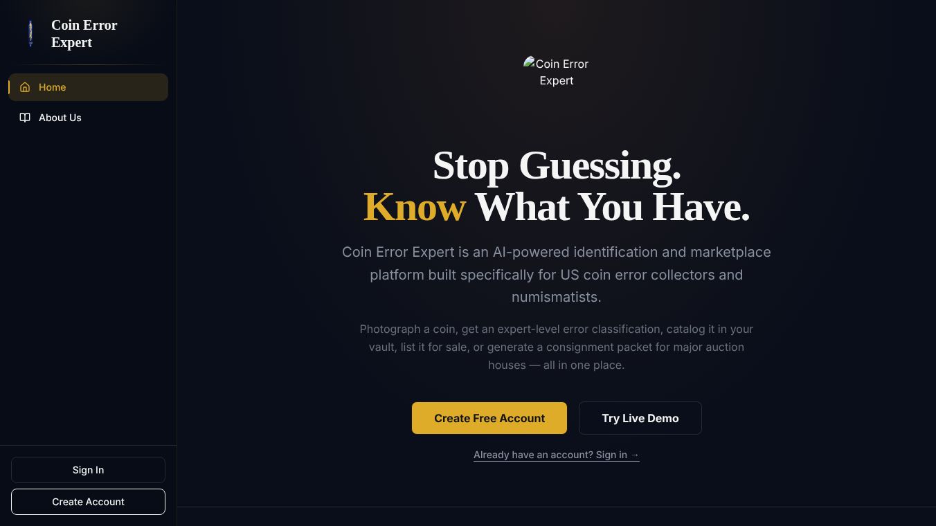 Coin Error Expert