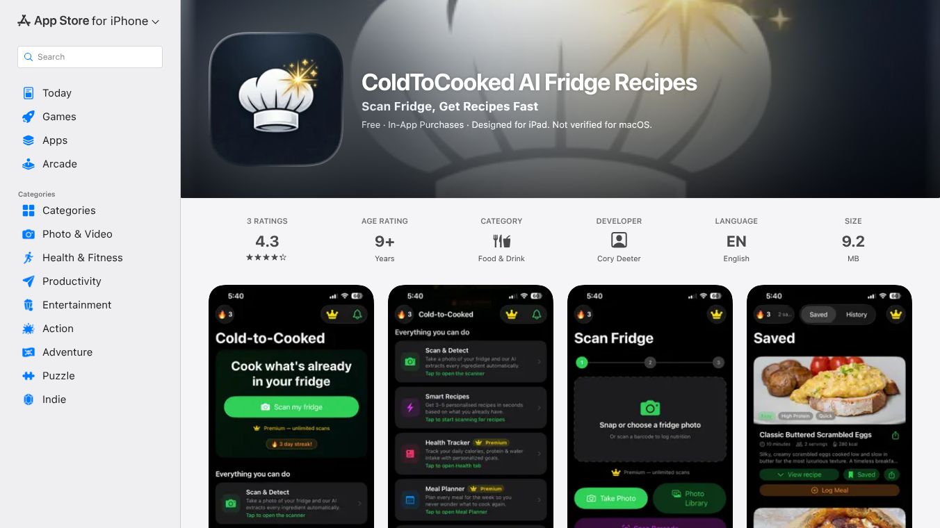 Cold-to-Cooked: AI Fridge Recipes