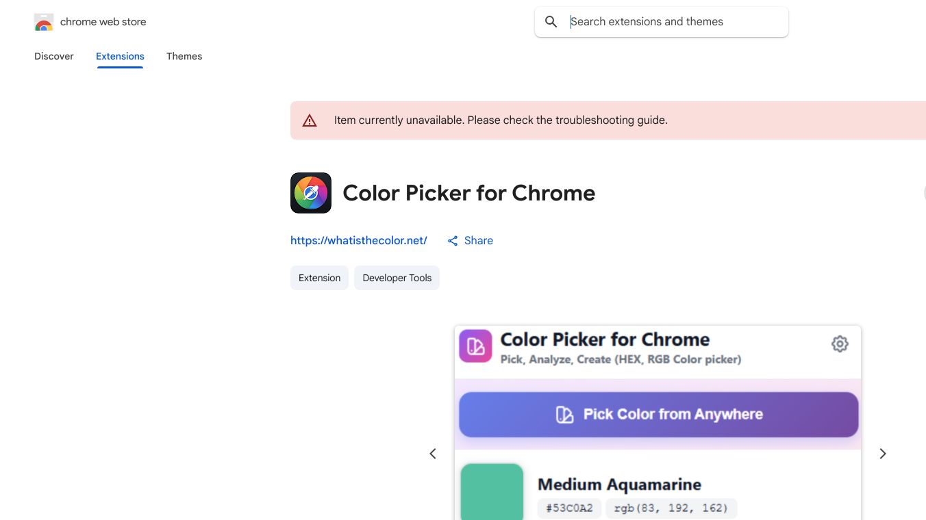 Color Picker for Chrome