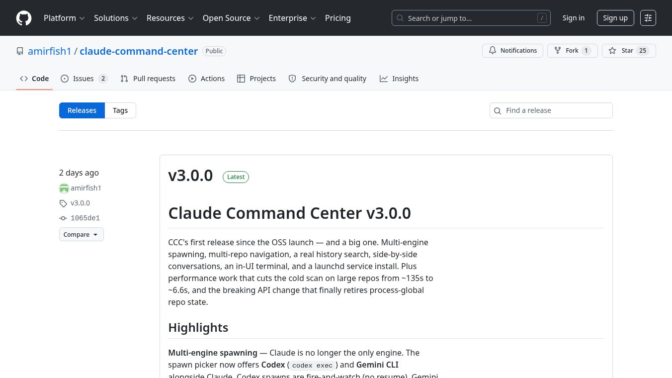 Command Center for Claude/Codex/Gemini