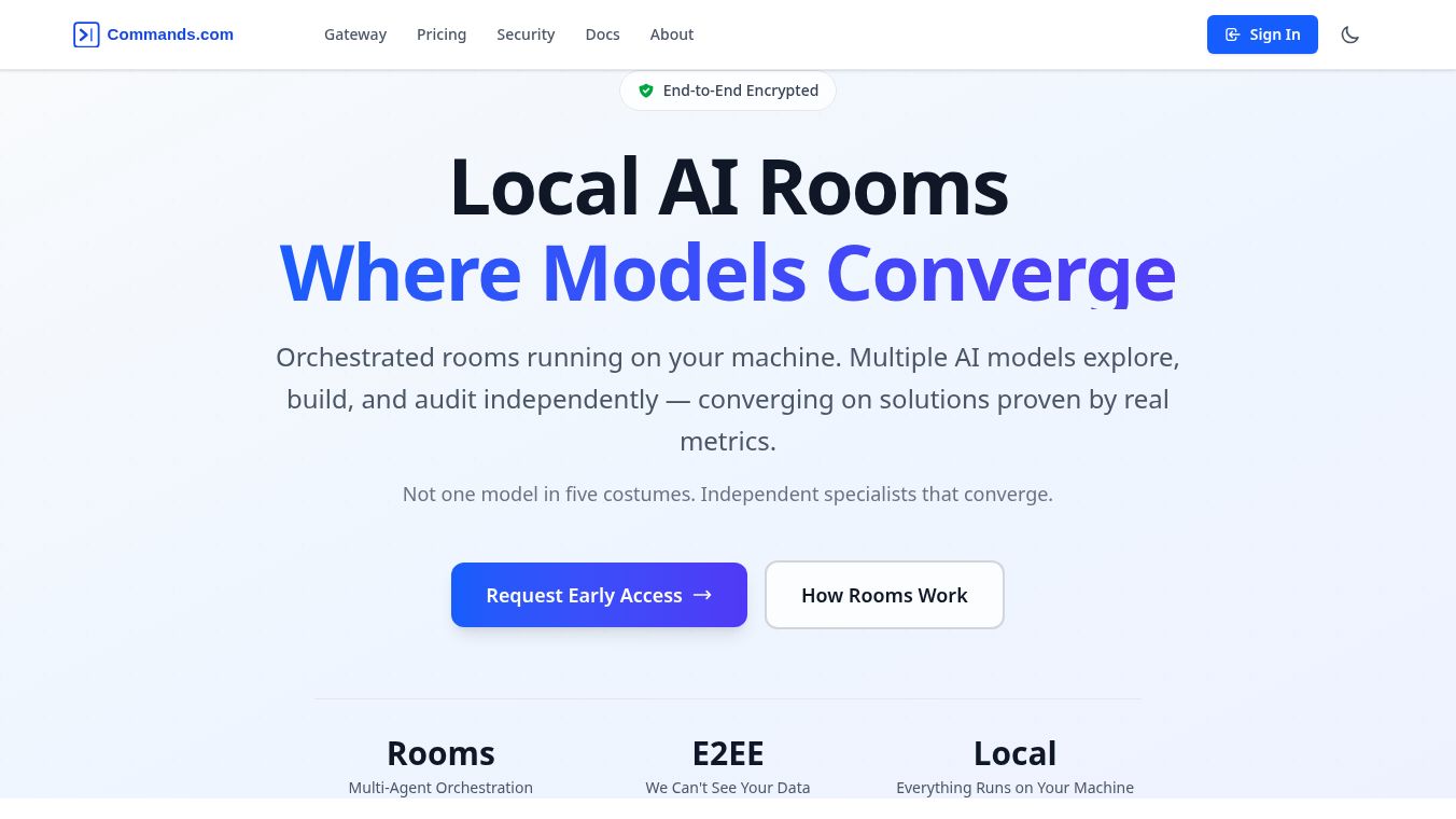 Commands.com: The Multi-Agent Workspace