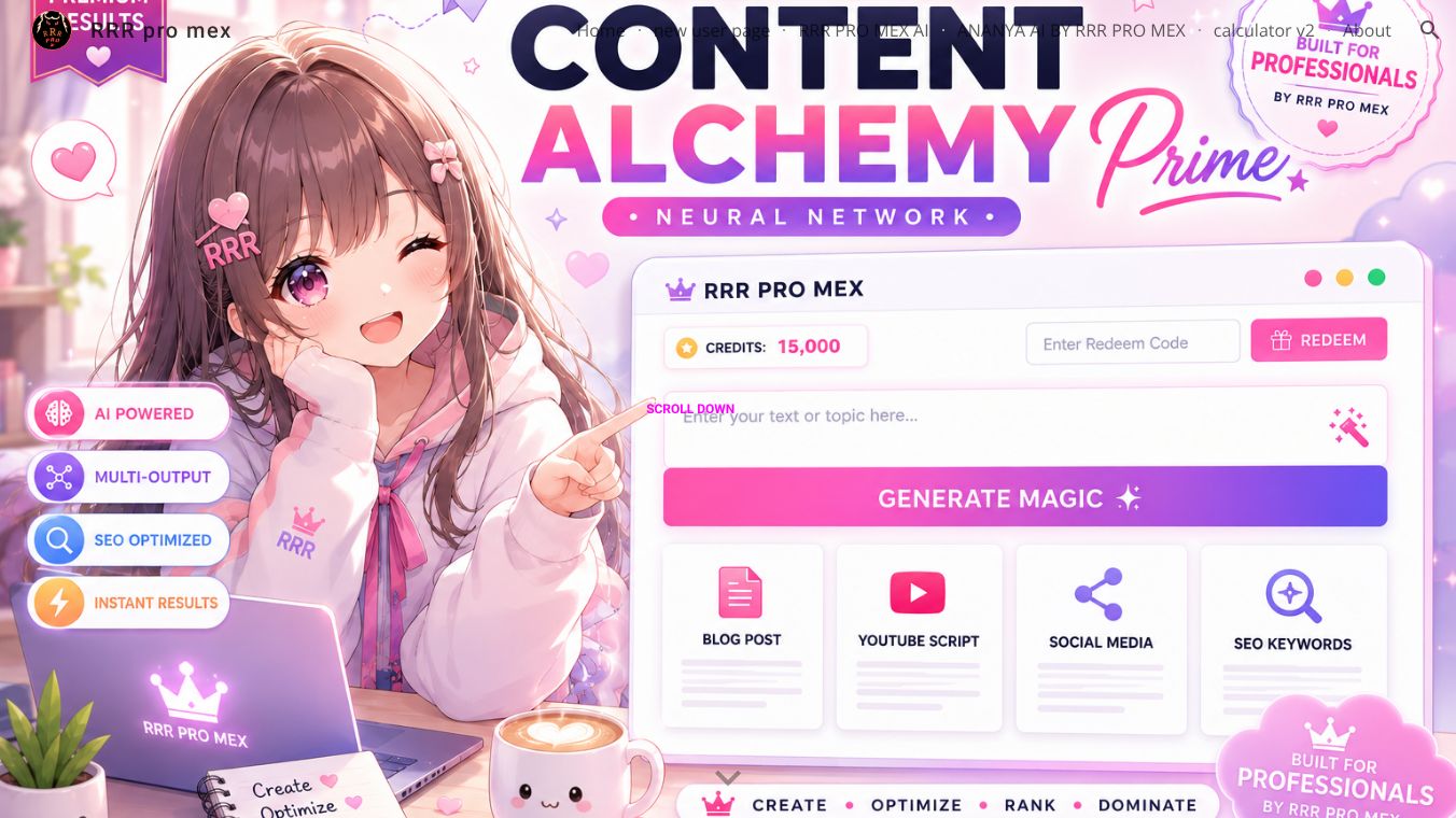 Content Alchemy Prime by RRR PRO MEX