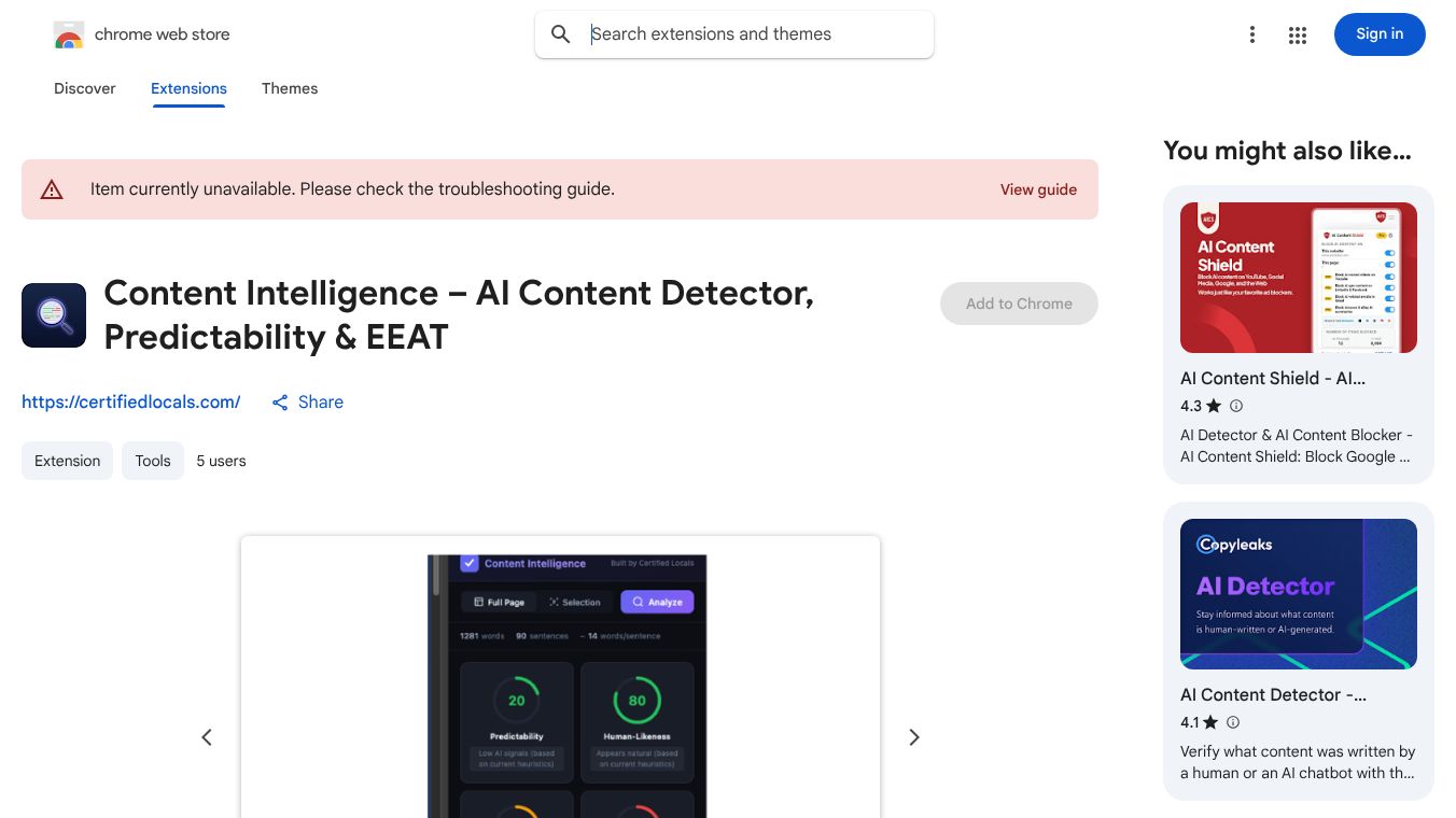 Content Intelligence – AI Content & EEAT