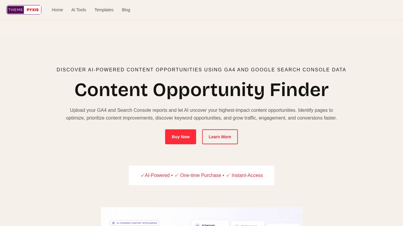 Content Opportunity Finder