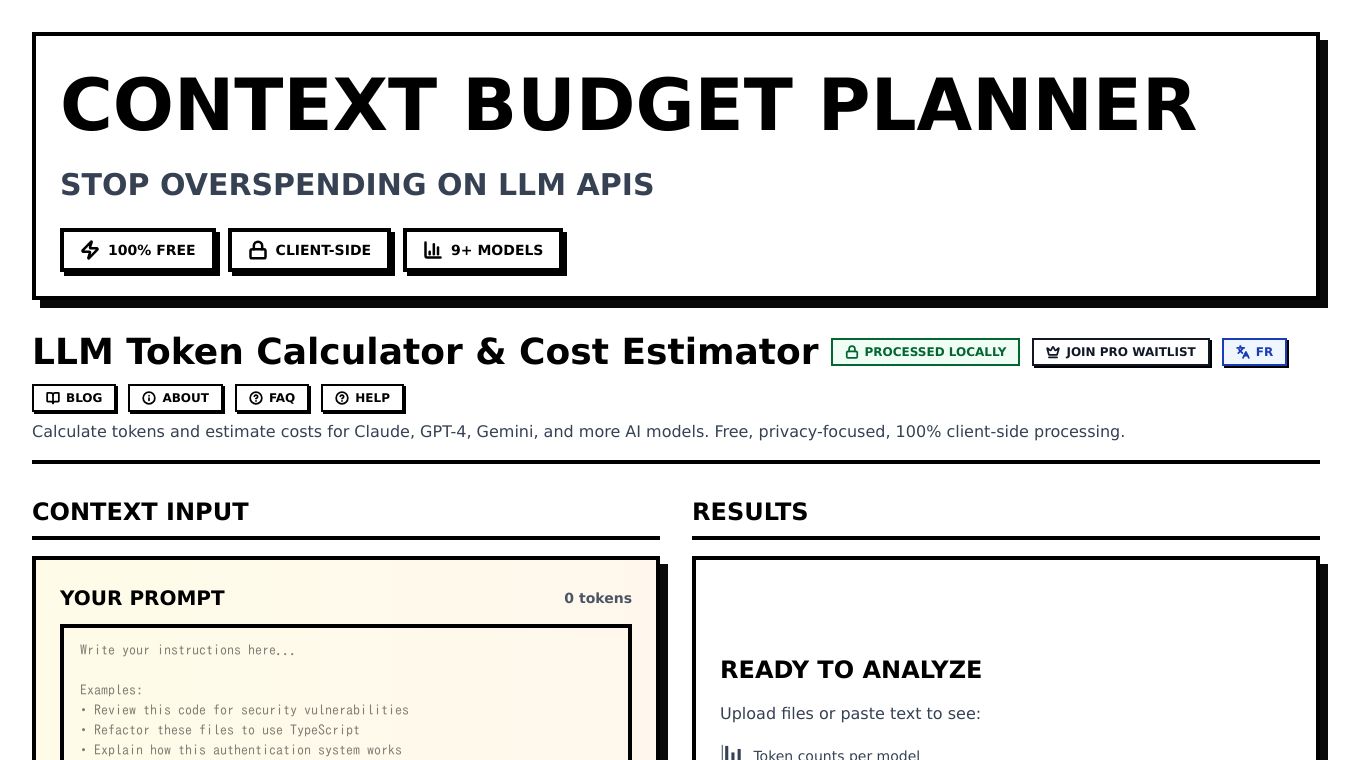 Context Budget Planner