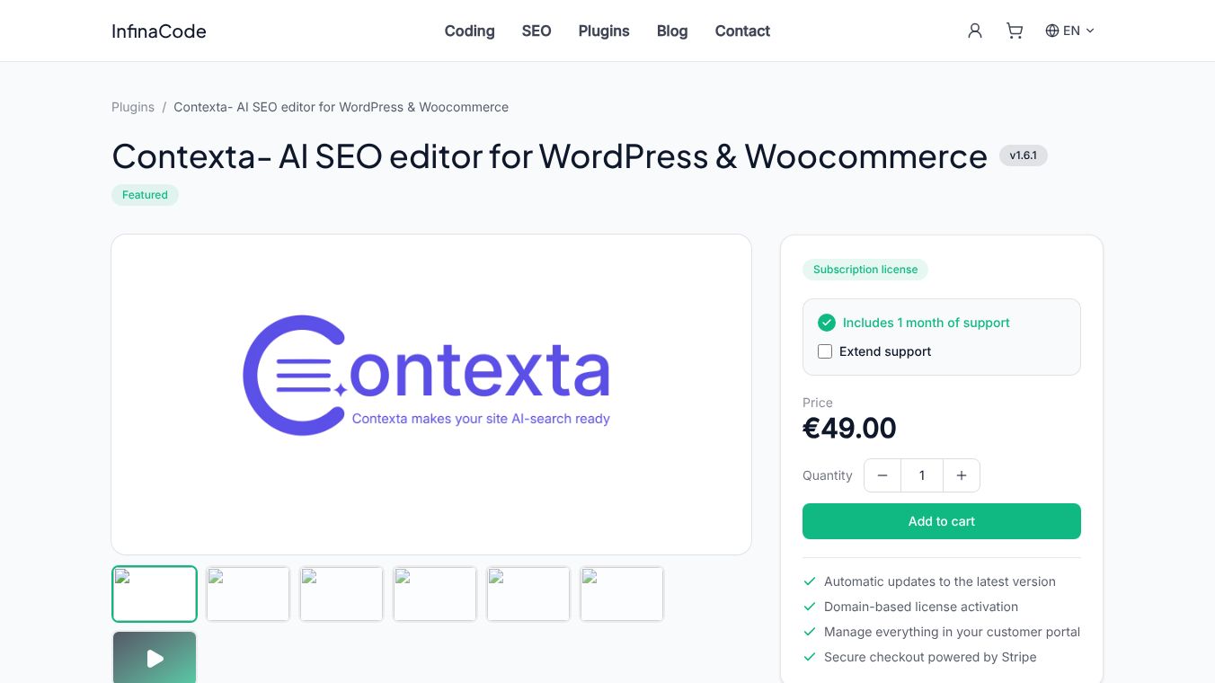 Contexta — AI SEO Editor for WordPress