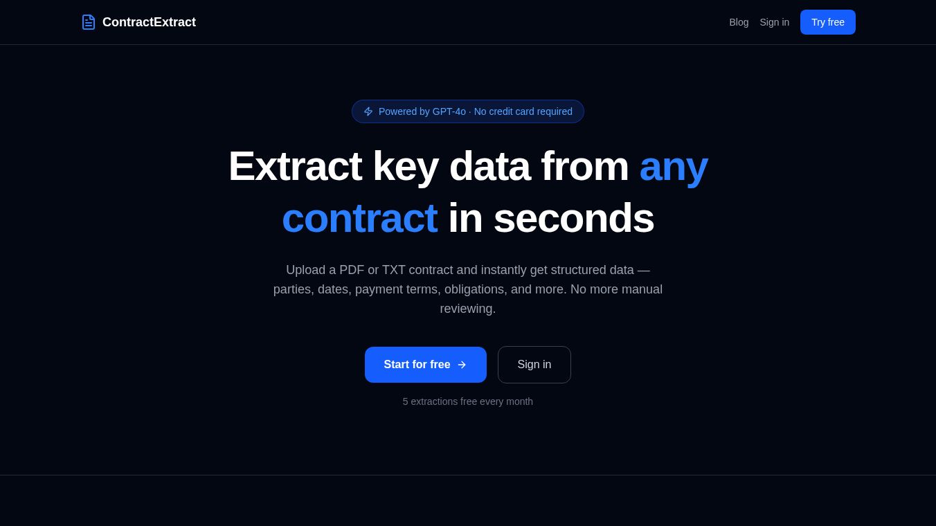 ContractExtract