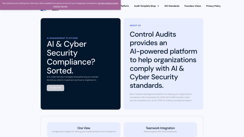 Control Audits - AI & Cyber Security Platform