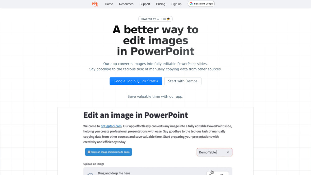 Convert Image to PowerPoint