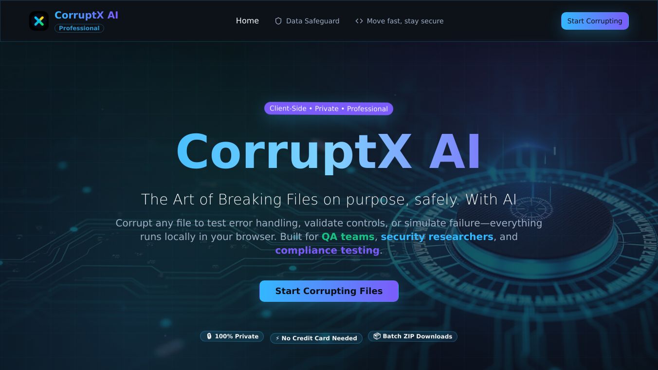 Corrupt-X AI