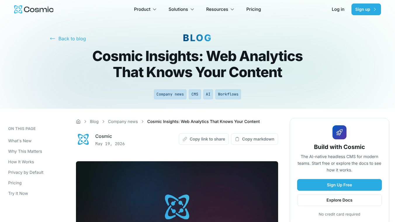 Cosmic Insights