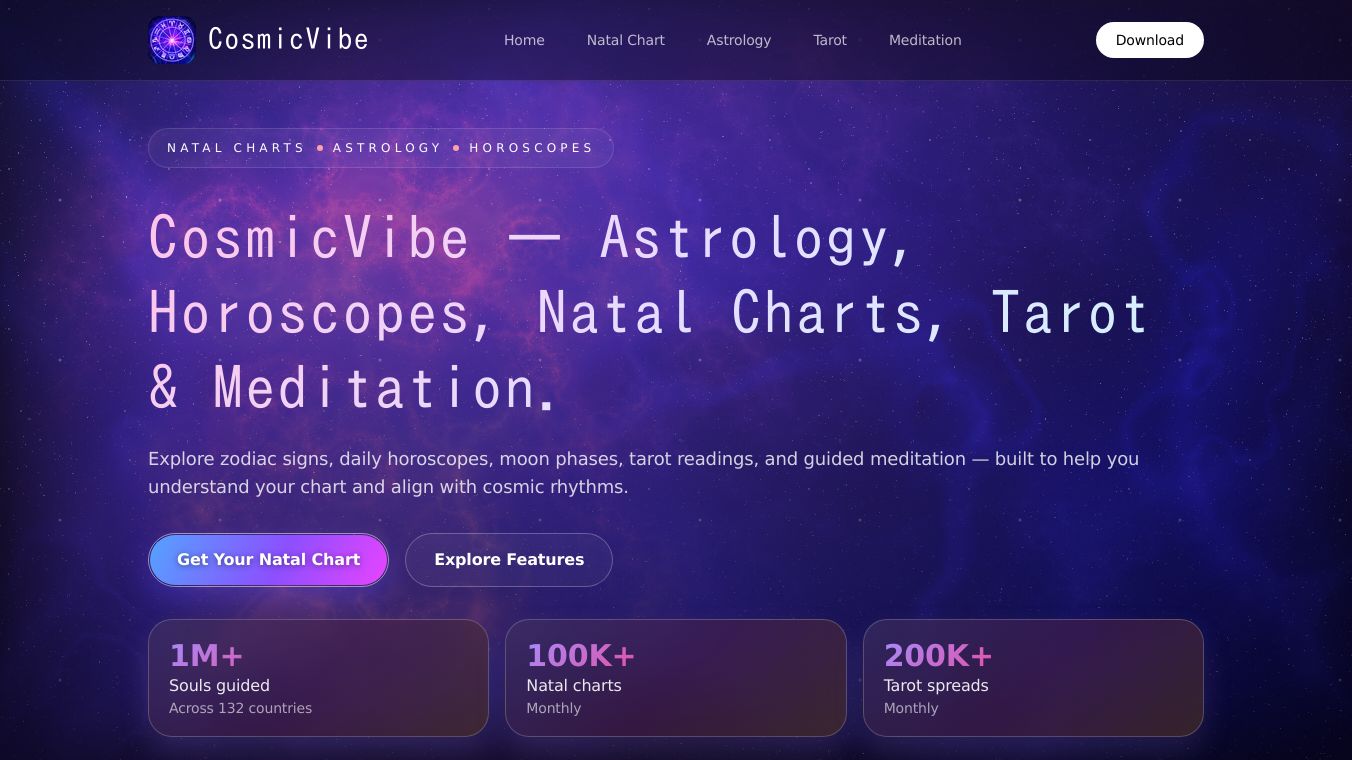 CosmicVibe — Astrology, Horoscope, Tarot