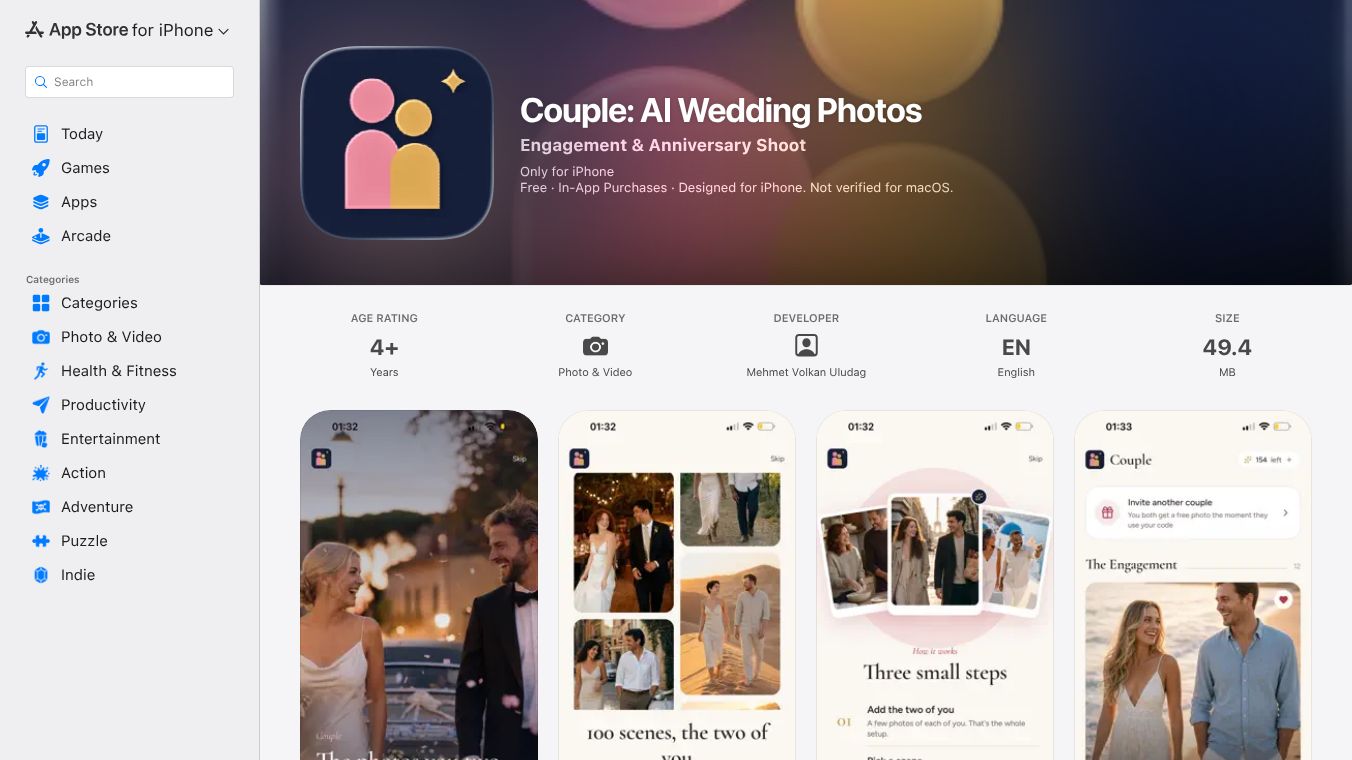 Couple: AI Wedding Photos