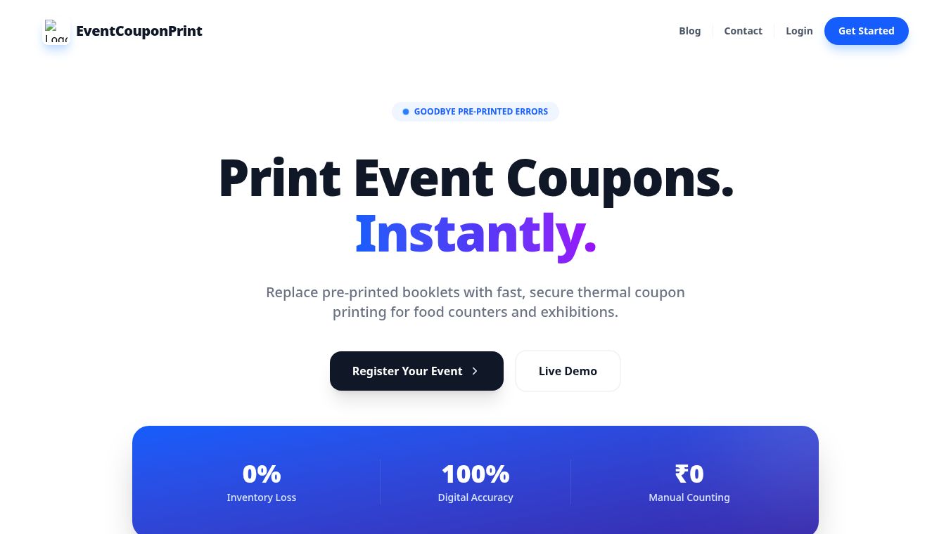 Coupon Printing Software
