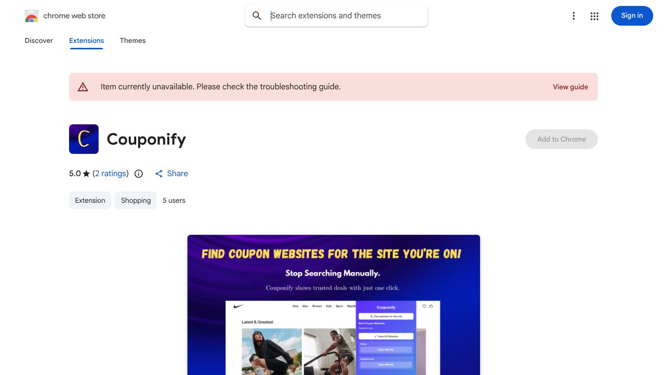 Couponify — Find Coupon Instantly