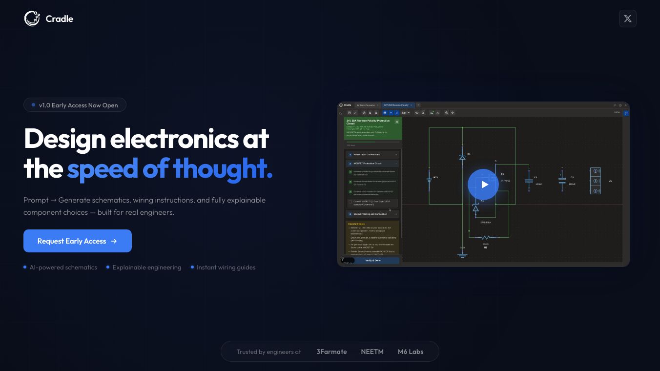Cradle: AI for PCB Design