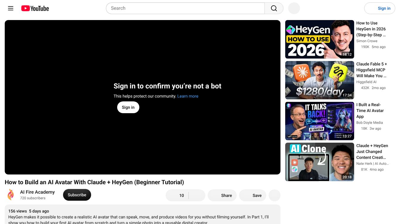 Create AI Avatar With HeyGen & Claude