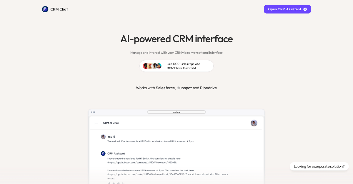 CRM Chat