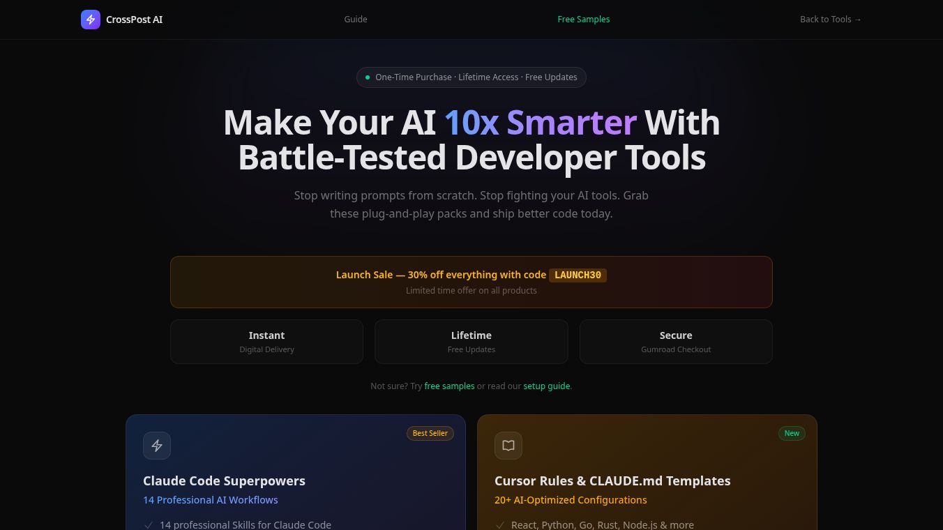 CrossPost AI Dev Tools
