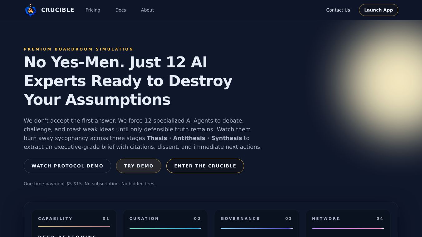 Crucible - Your AI Braintrust