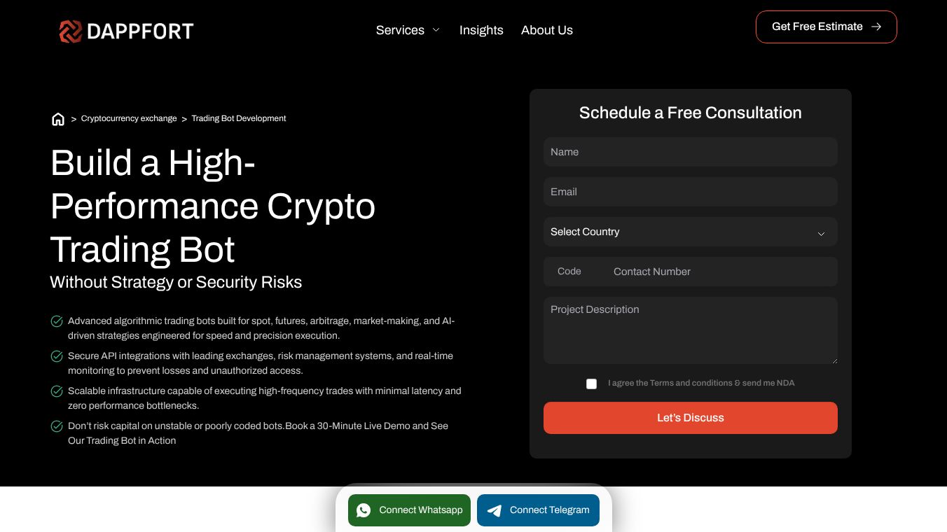 Crypto Trading Bot Development Services