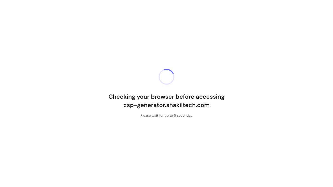 CSP Generator by Shakil