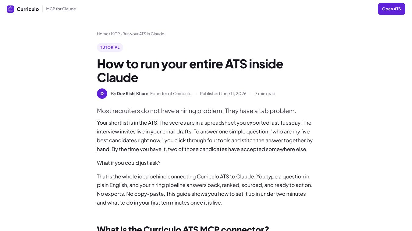 Curriculo ATS MCP