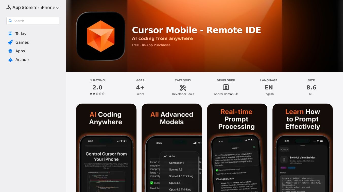Cursor Mobile: Remote IDE