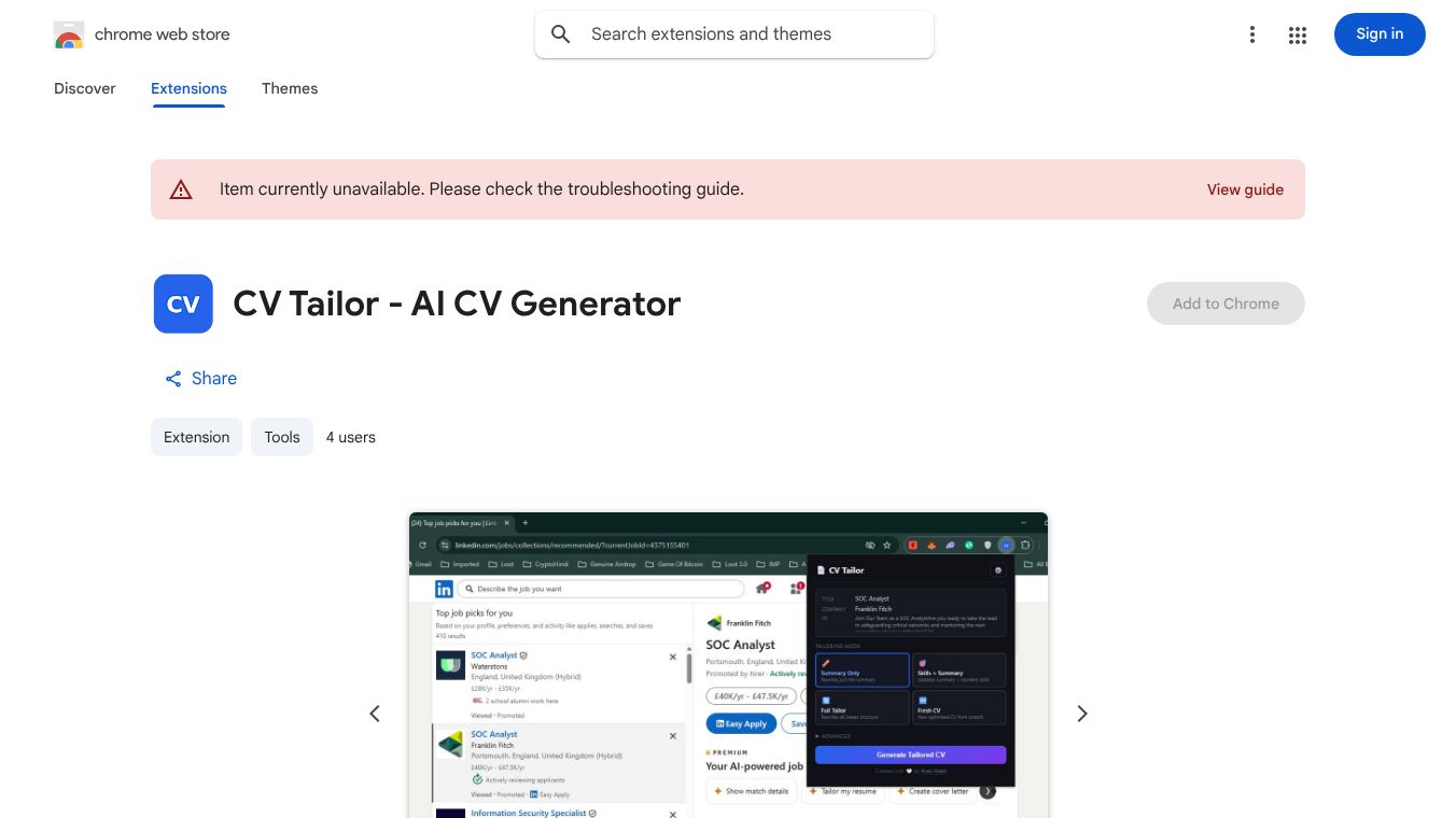 CV Tailor