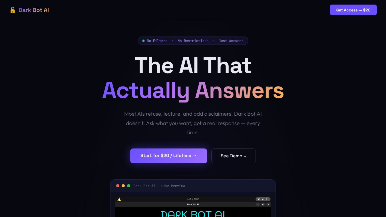 Dark Bot AI HINA