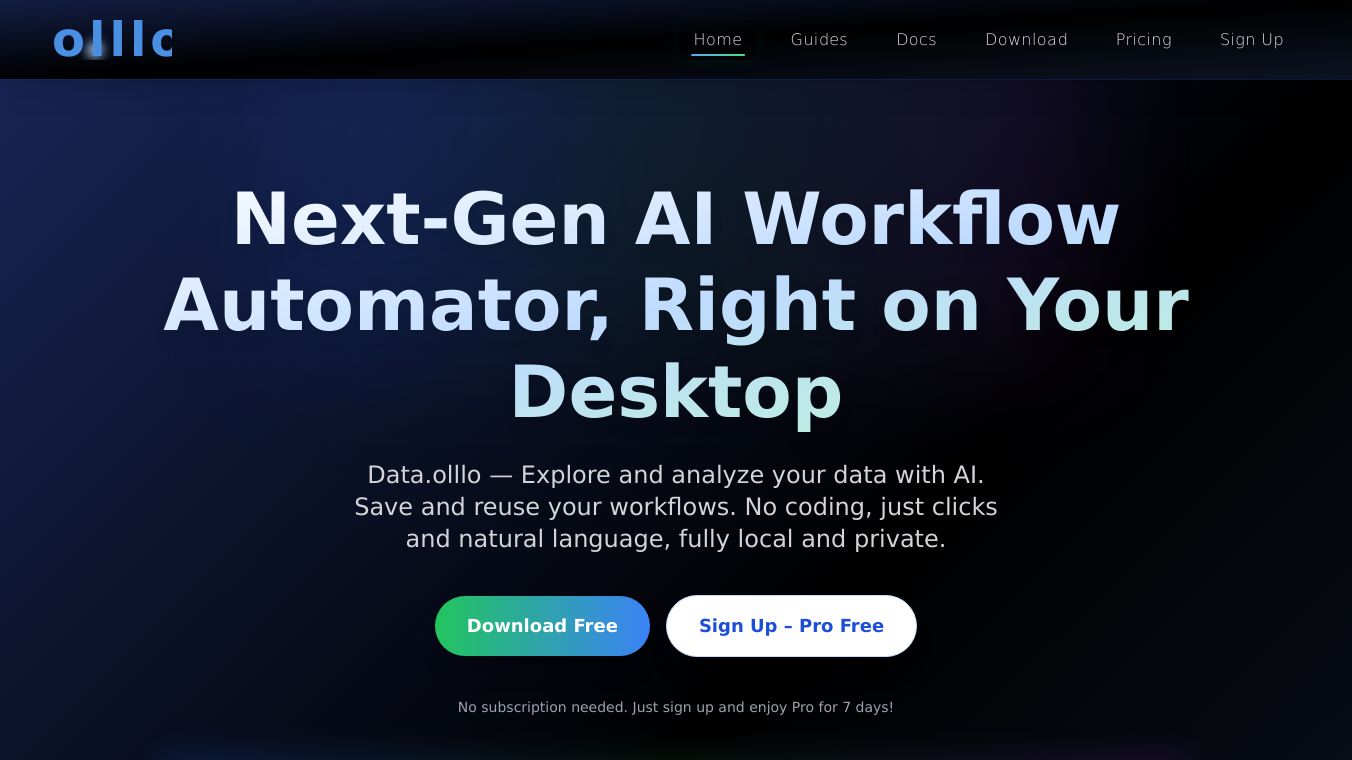 Data.olllo: AI Workflow Automator