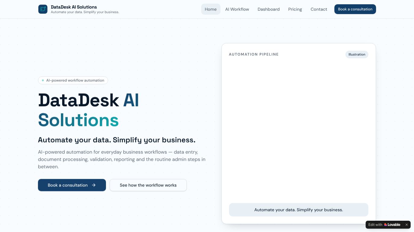 DataDesk AI Solutions