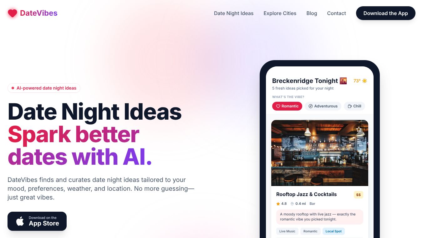 DateVibes - AI Date Night Ideas