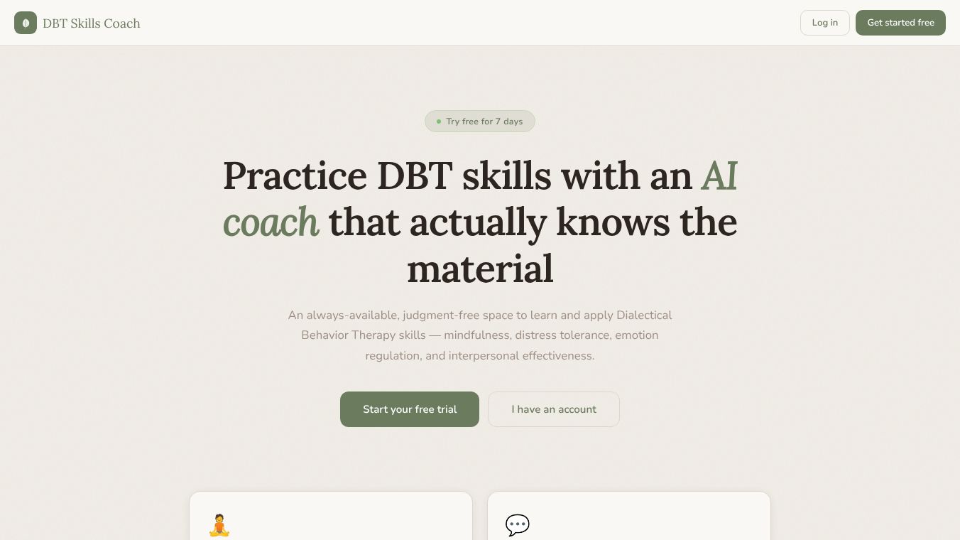 DBT Skills Coach