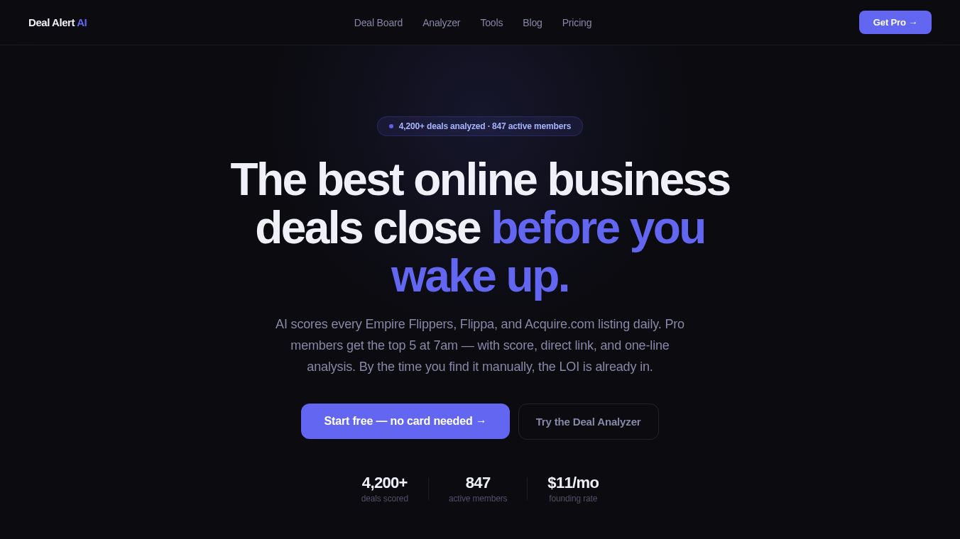 Deal Alert AI