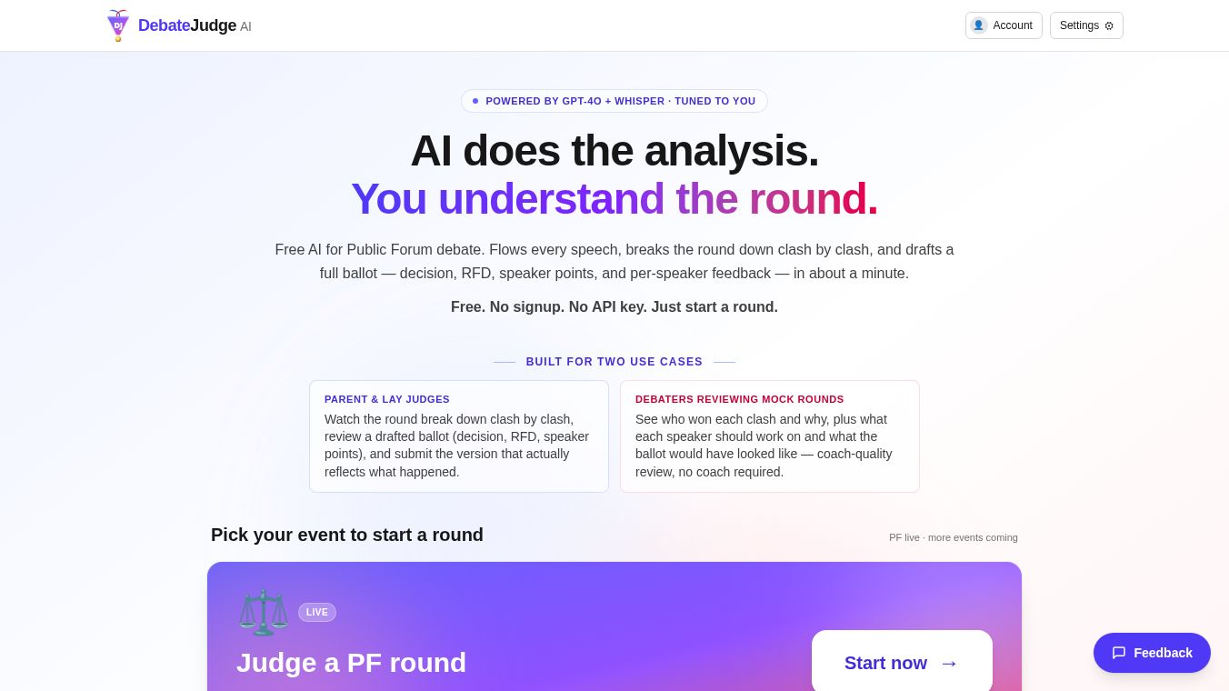 Debate Judge AI