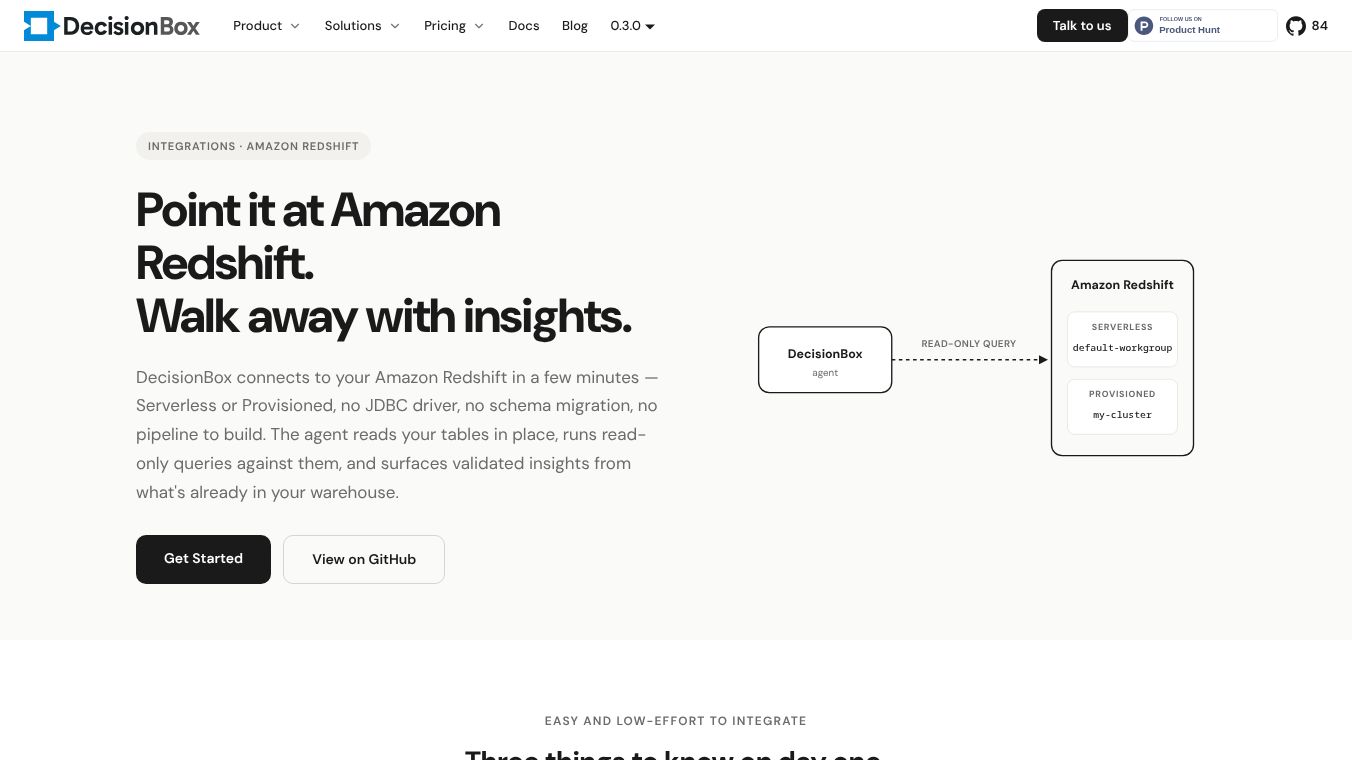 DecisionBox for Amazon Redshift