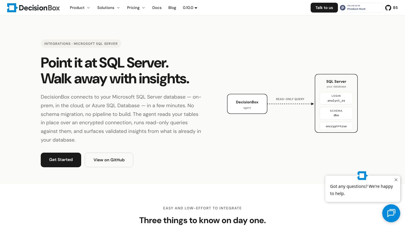 DecisionBox for Microsoft SQL Server