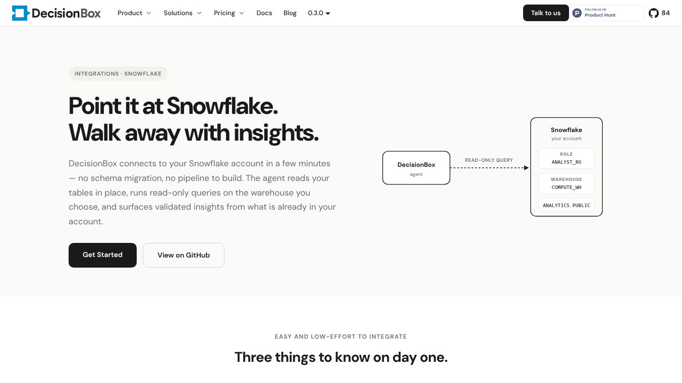 DecisionBox for Snowflake